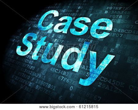 Education concept: Case Study on digital background