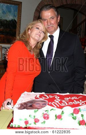LOS ANGELES - MAR 4:  Melody Thomas Scott, Eric Braeden at the Melody Thomas Scott Celebrates 35 Years at the 