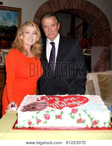 LOS ANGELES - MAR 4:  Melody Thomas Scott, Eric Braeden at the Melody Thomas Scott Celebrates 35 Years at the 
