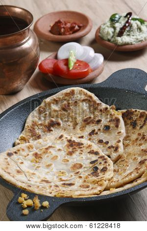 Channa Daal Parantha is an Indian flatbread