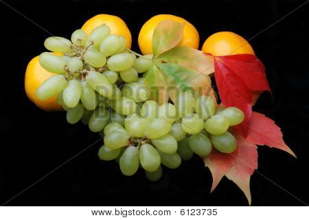 Druer og tangeriner lukke