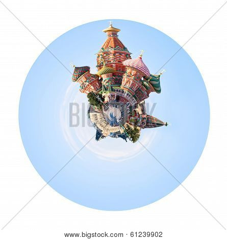 Red Square With Vasilevsky Descent In Moscow
