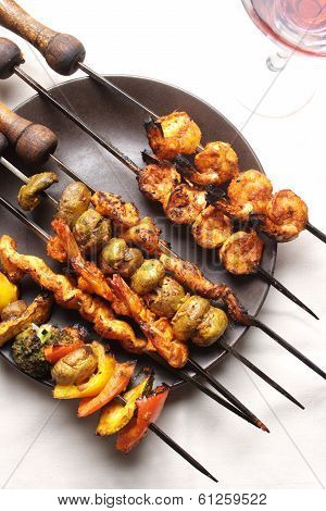 Barbecue Kebab Platter