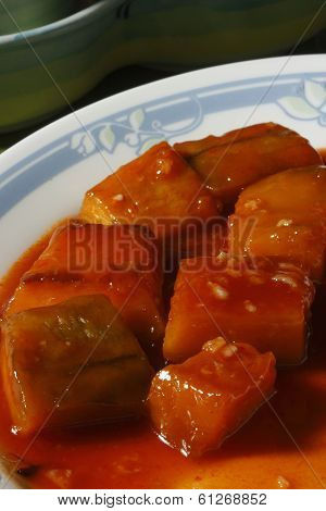Kadu bouranee - a pumpkin dish from India