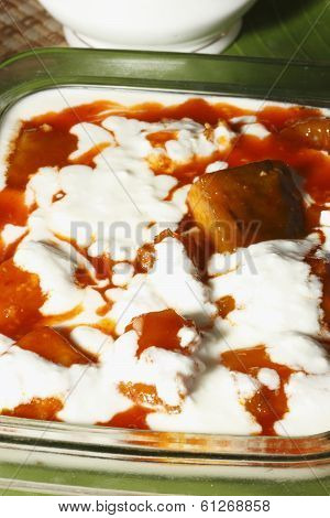 Kadu bouranee - a pumpkin dish from India