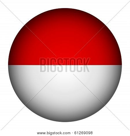 Monaco Flag Button.