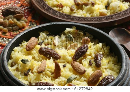 Kashmiri modur pulao from India