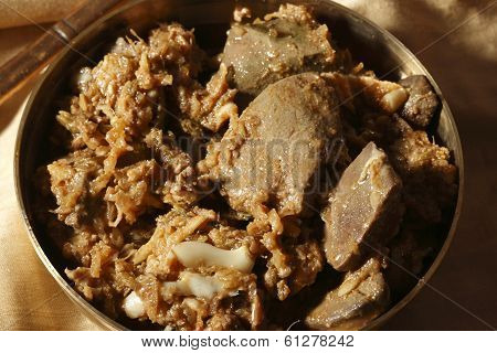 Bhugal Kaleji - A Non-veg dish from Sindh region