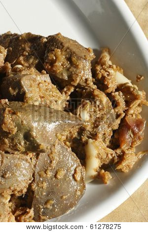 Bhugal Kaleji - A Non-veg dish from Sindh region