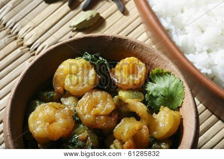 Sukhi Kolmi - A maharashtrian prawn dish