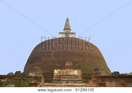 The Rear Of The Rankoth Vehera, Sri Lanka
