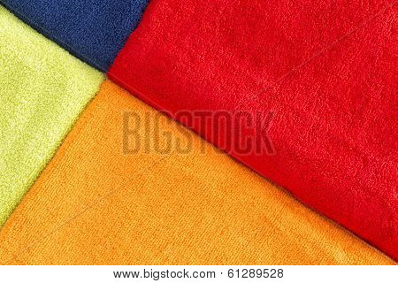 Colorful Background Texture Of Cotton Towels