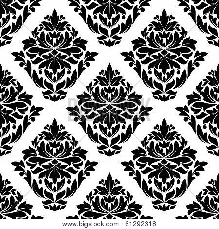 Large bold floral and foliate seamless motif