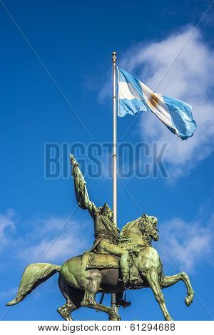 Manuel Belgrano Statue In Buenos Aires, Argentina