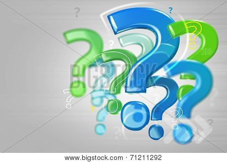 Background With Question Marks