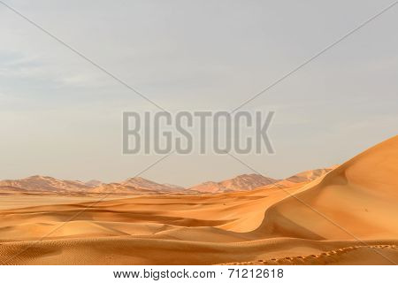 Sand Dunes In Oman Desert (oman)