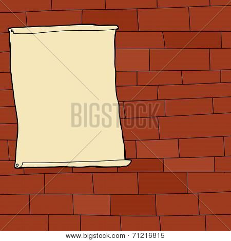 Blank Poster On Wall