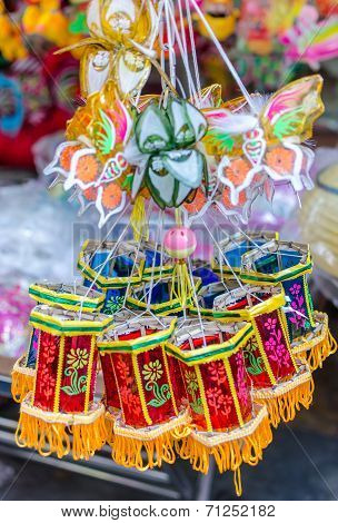 Lanterns for sale at Chinatown, Saigon, Vietnam.