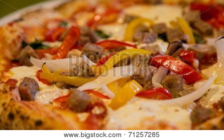 Sausage And Pepper Pizza