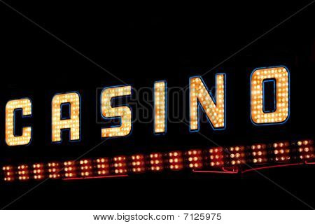 ป้ายนีออนคาสิโน