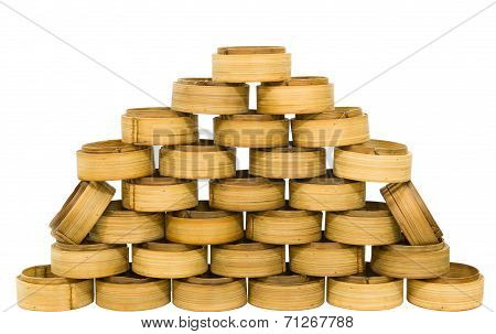 Chinese Bamboo Steamed Container For Dimsum