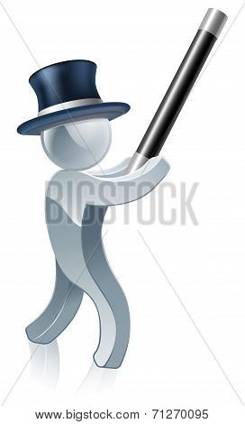 Silver Mascot Magician