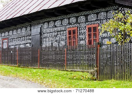timbered house in Cicmany, Slovakia