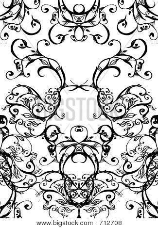Swirls - siyah beyaz