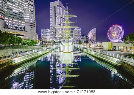 Yokohama, Japan skyline at Minato-mirai.