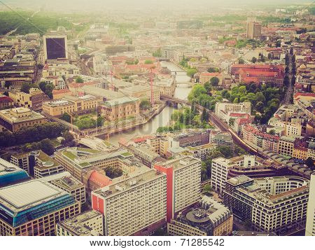 Retro Look Berlin Aerial View