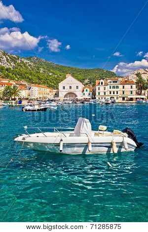 Turquoise Hvar Island Waterfront View