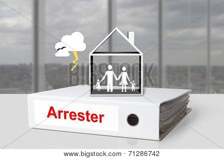Office Binder Lightening Arrester House Family