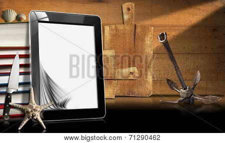Tablet Computer In The Kitchen