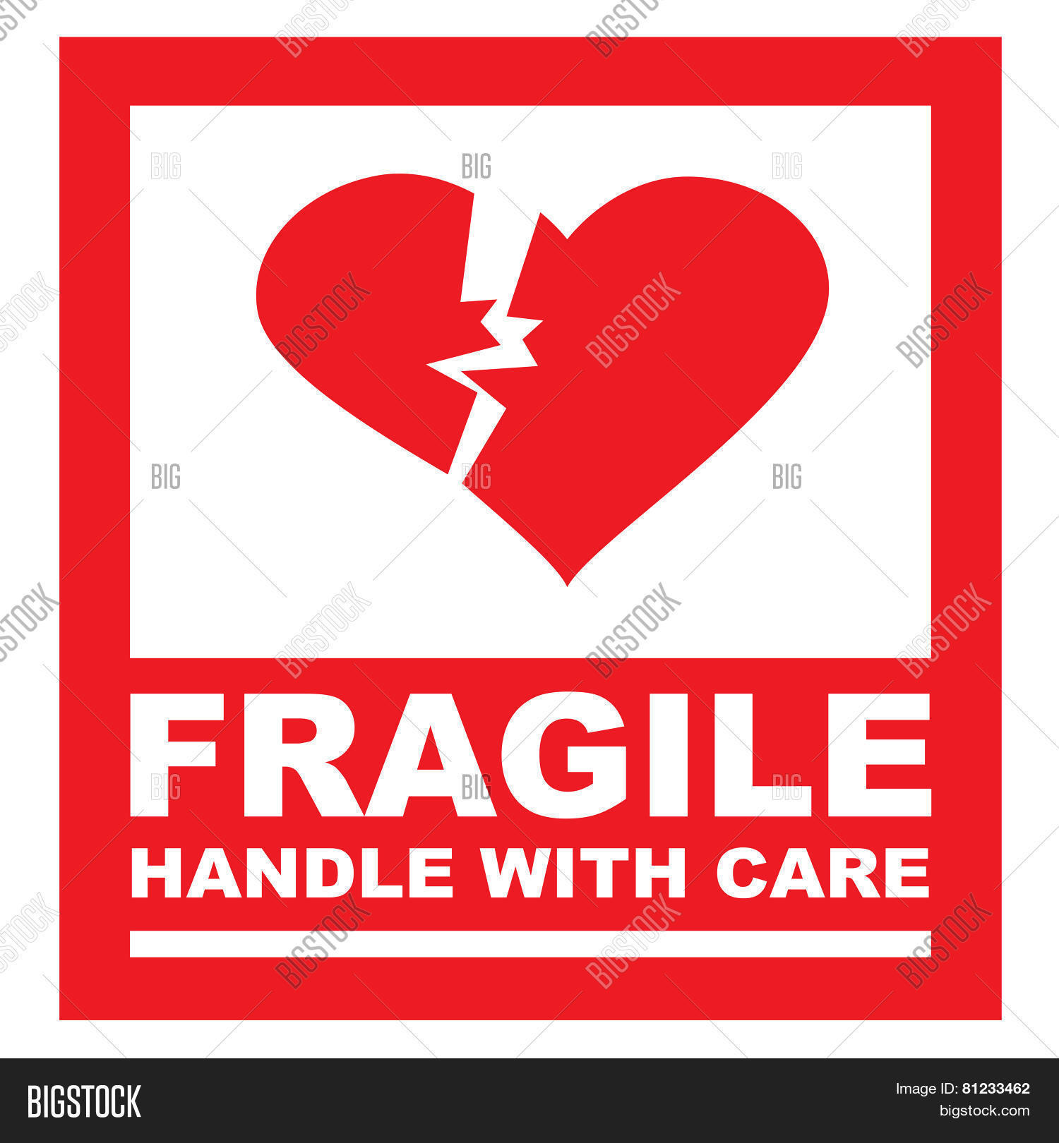 Fragile Handle Care Image Photo Free Trial Bigstock