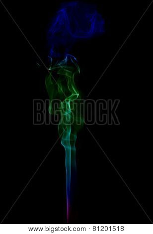 textured of incense smoke