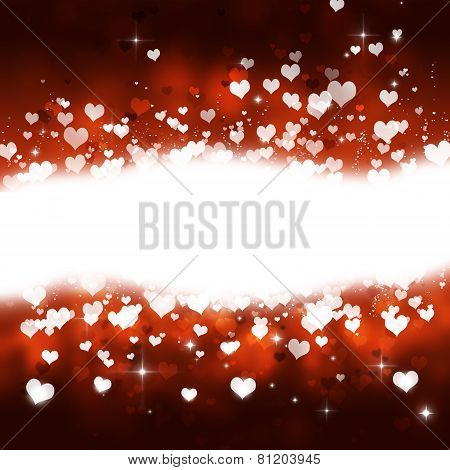 Abstract Valentine Banner