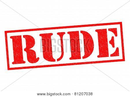 Rude Rubber Stamp