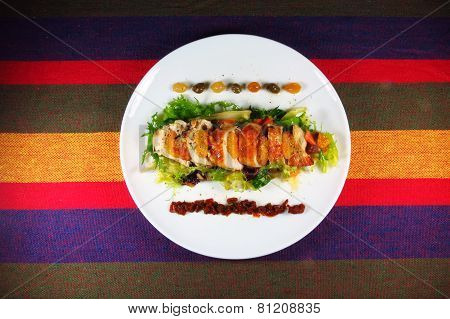 Salad with chicken