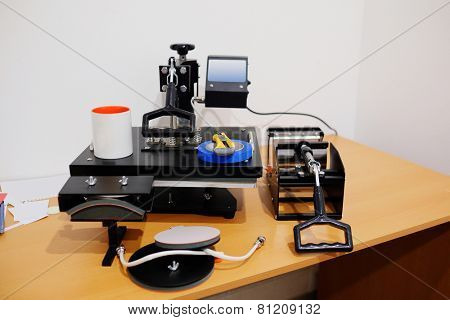 equipment for thermal transfer image or photo on mugs