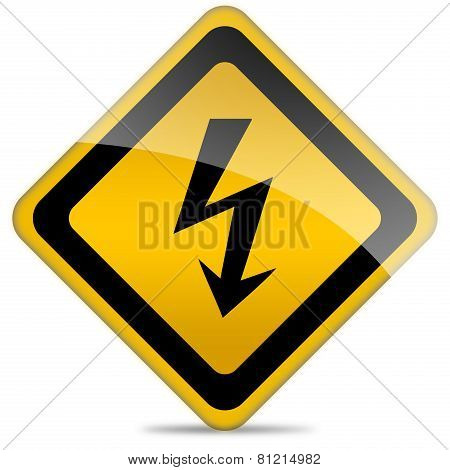 High voltage sign