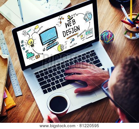 Content Creativity Digital Graphic Layout Webdesign Webpage Concept