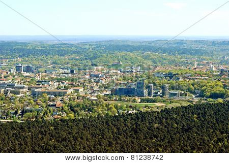 Vilnius City Capital Of Lithuania Aerial View