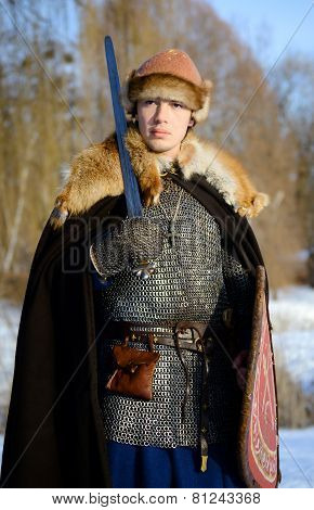Old Russian Warrior Historical Reconstructor