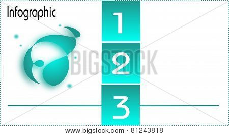 Infographic Background With Three Steps