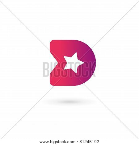 Letter D Logo Icon Design Template Elements