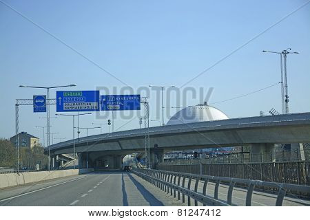 Road Infrastructure Stockholm Globe Arena