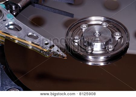 Harddisk indvendige Closeup