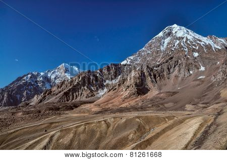 Arid Valley In Tajikistan