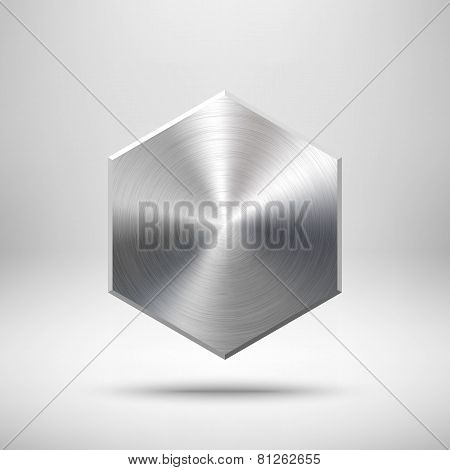 Abstract Polygon Button Template