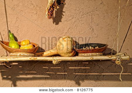 Courge, haricots et maïs